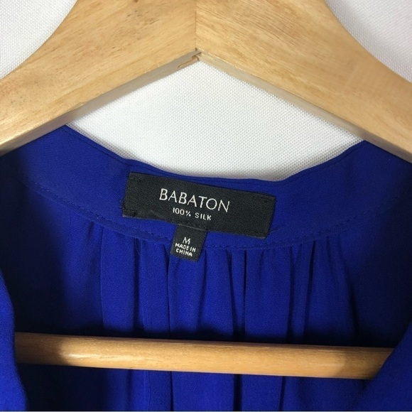 Artizia Babaton Benedict Cobalt Blue Silk Mini Dress M - Picture 4 of 4